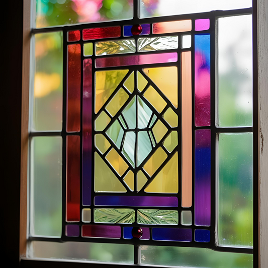 Isolatieglas met glas-in-lood